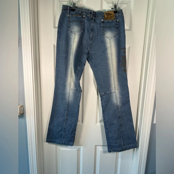 Vintage Limited Edition Pelle Pelle Womens Y2K Denim Jeans Low Rise Size 31 - Picture 8 of 10